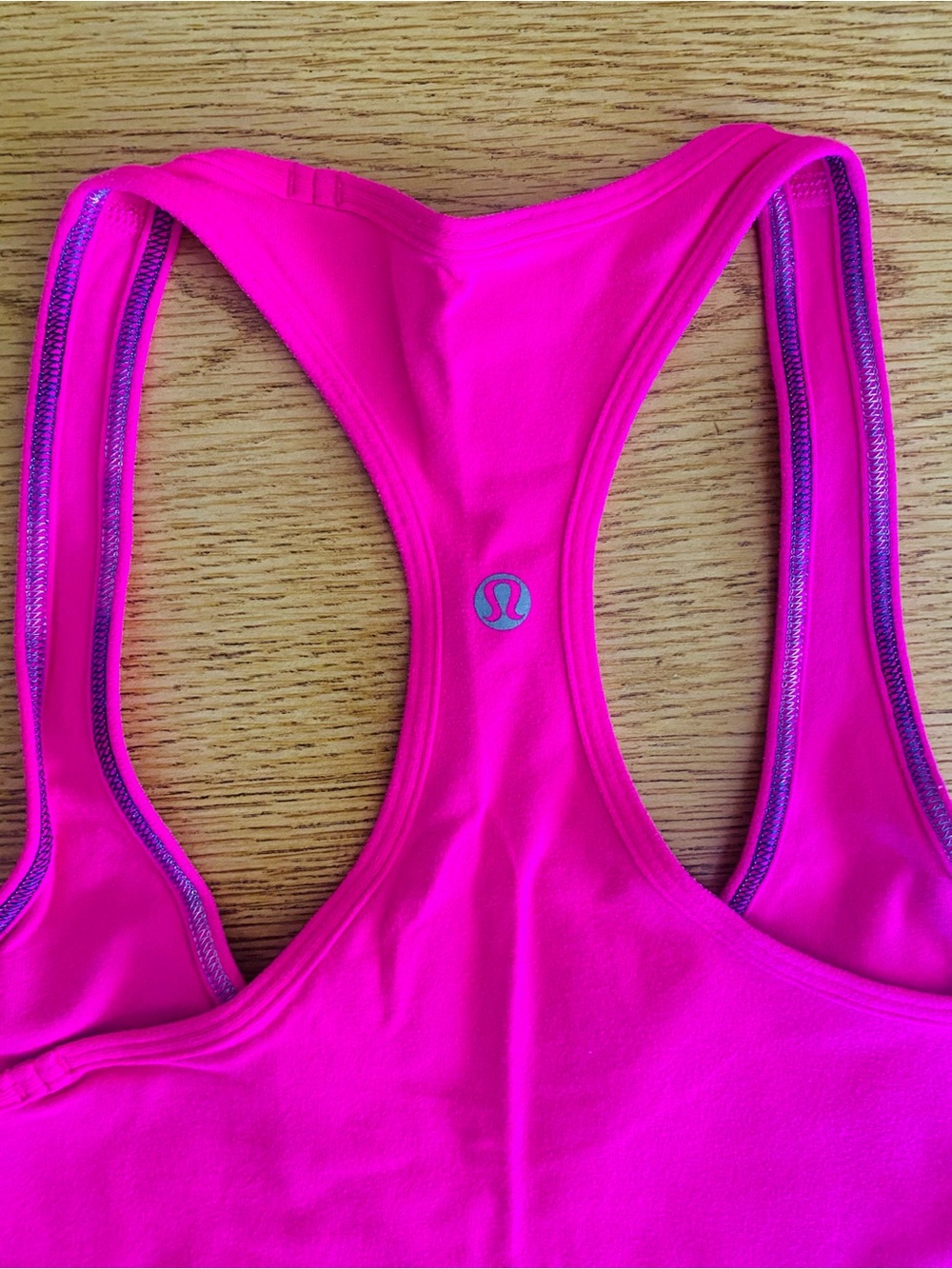 lululemon Bright Pink Racerback Tank size 4LONG - Picture 5 of 9